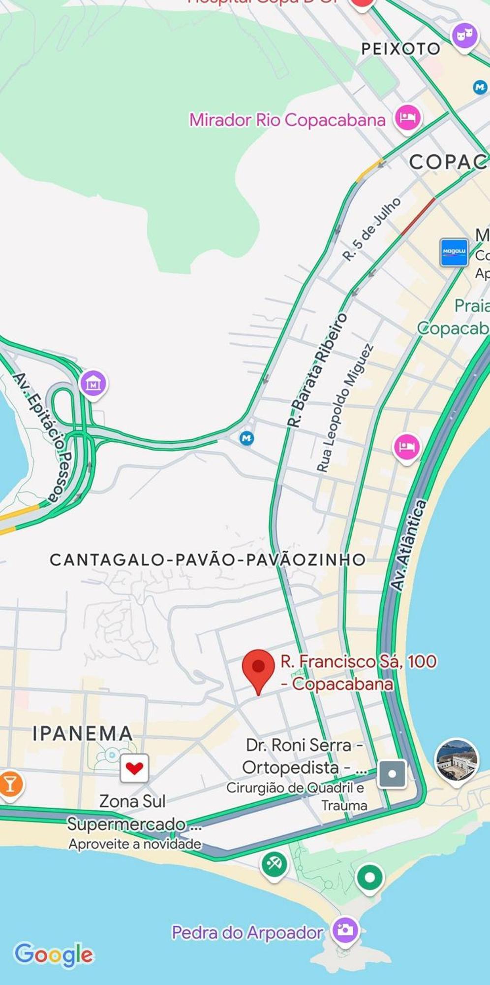 Ape Com Vista Lateral Mar A 400m Da De Copacabana * Río de Janeiro